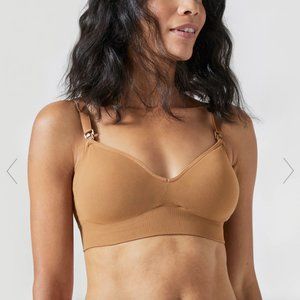 Blanqi Cooling Maternity + Nursing Bra Deep Tan Size Medium